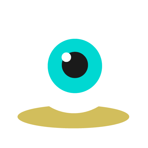 Animated eyeball blinking