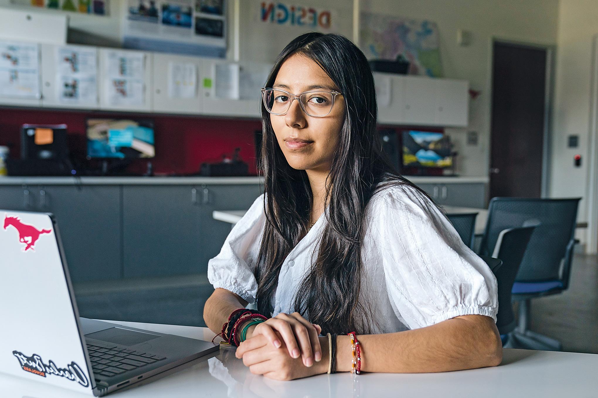 Mary Cabanas Cardenas ’23 - Cabanas is the recipient of the Noyce Teacher Scholarship, which commits her to teach math at a high-need school after graduation. 