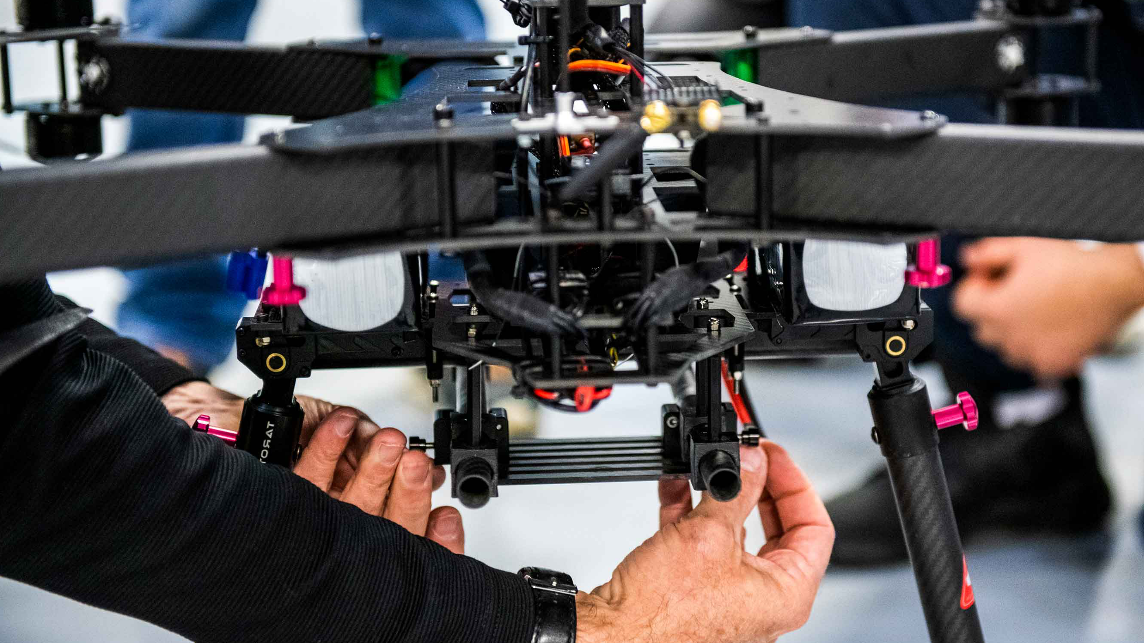 Photo of drone with hands