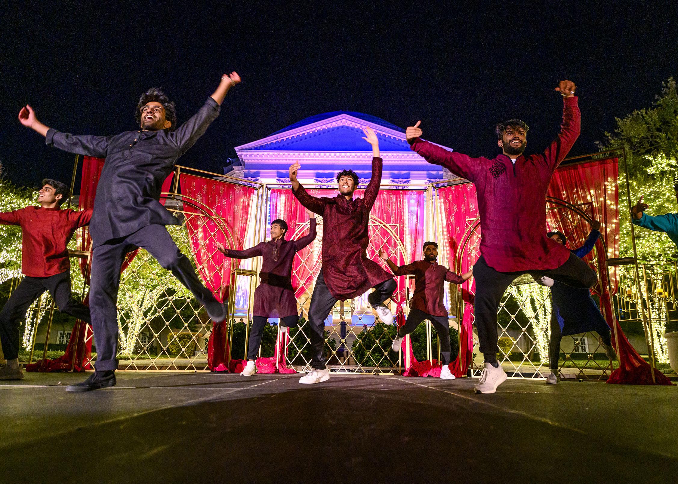 SMU students and guests attend the SMU Indian Student Association, Diwali Festival Of Lights, Friday, November 5, 2021 on the Main Quadrangle on the SMU Campus. 